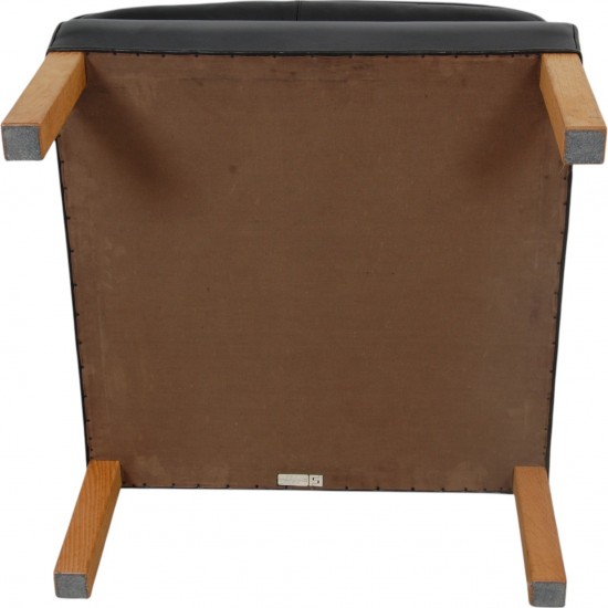 For Sale | Børge Mogensen 2202 ottoman in black leather